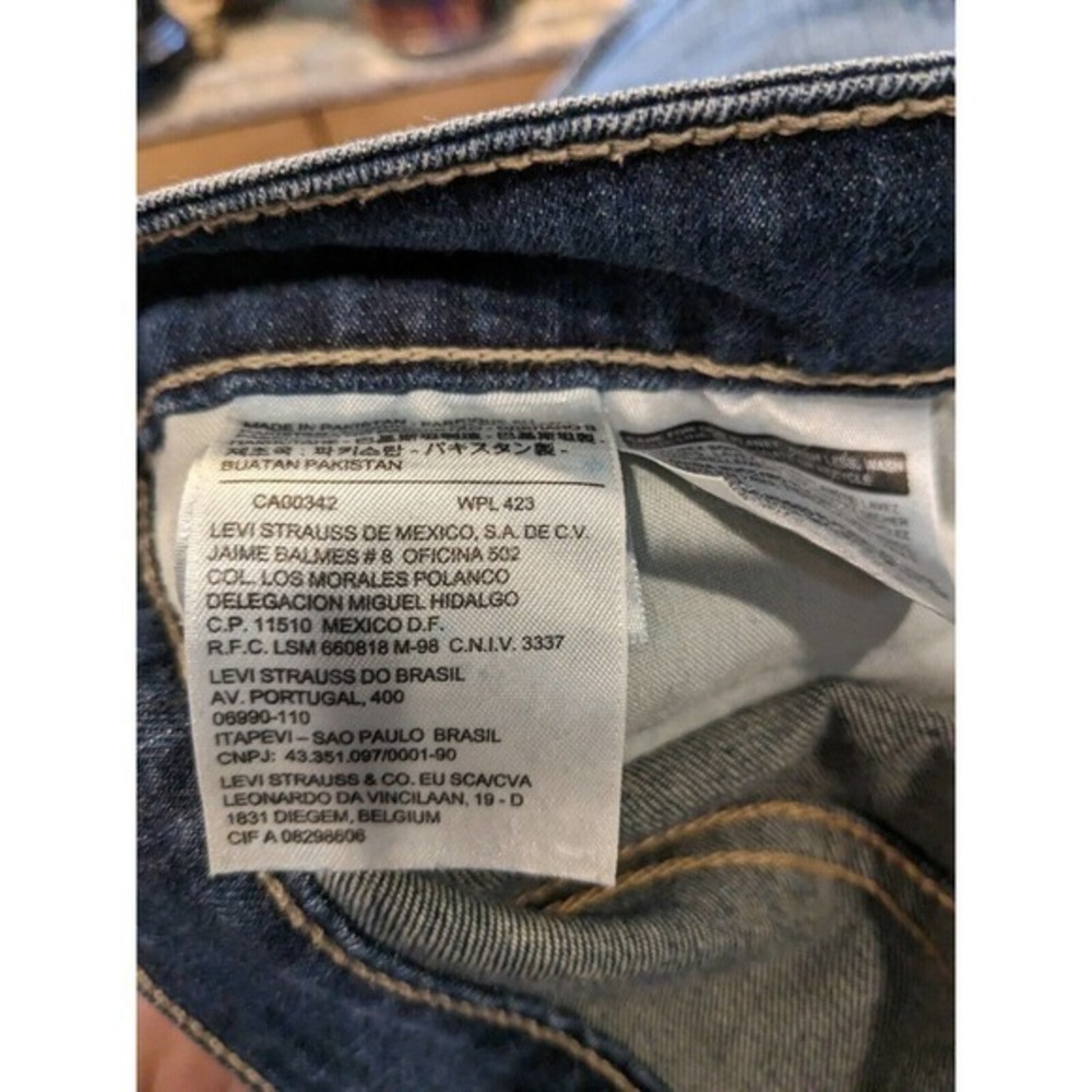 Levis 524 Womens Jeans too superlow ??? Medium Wash Denim‎ 34X29 - Picture 6 of 7